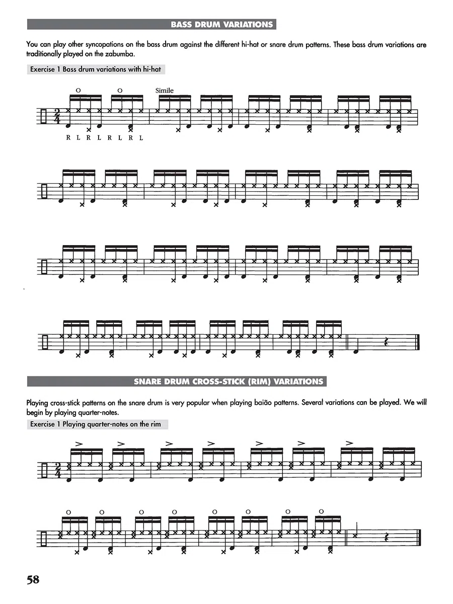Brazilian Rhythms for Drumset [Lingua inglese]