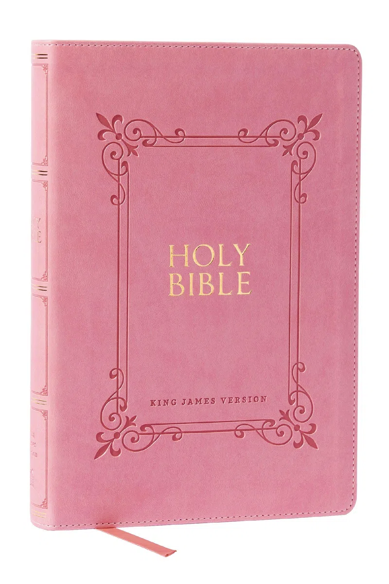 Holy Bible: King James Version, Pink, Leathersoft, Center-Column Reference, Comfort Print, Red Letter