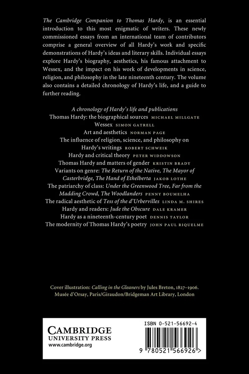 Cambridge Companion to Thomas Hardy