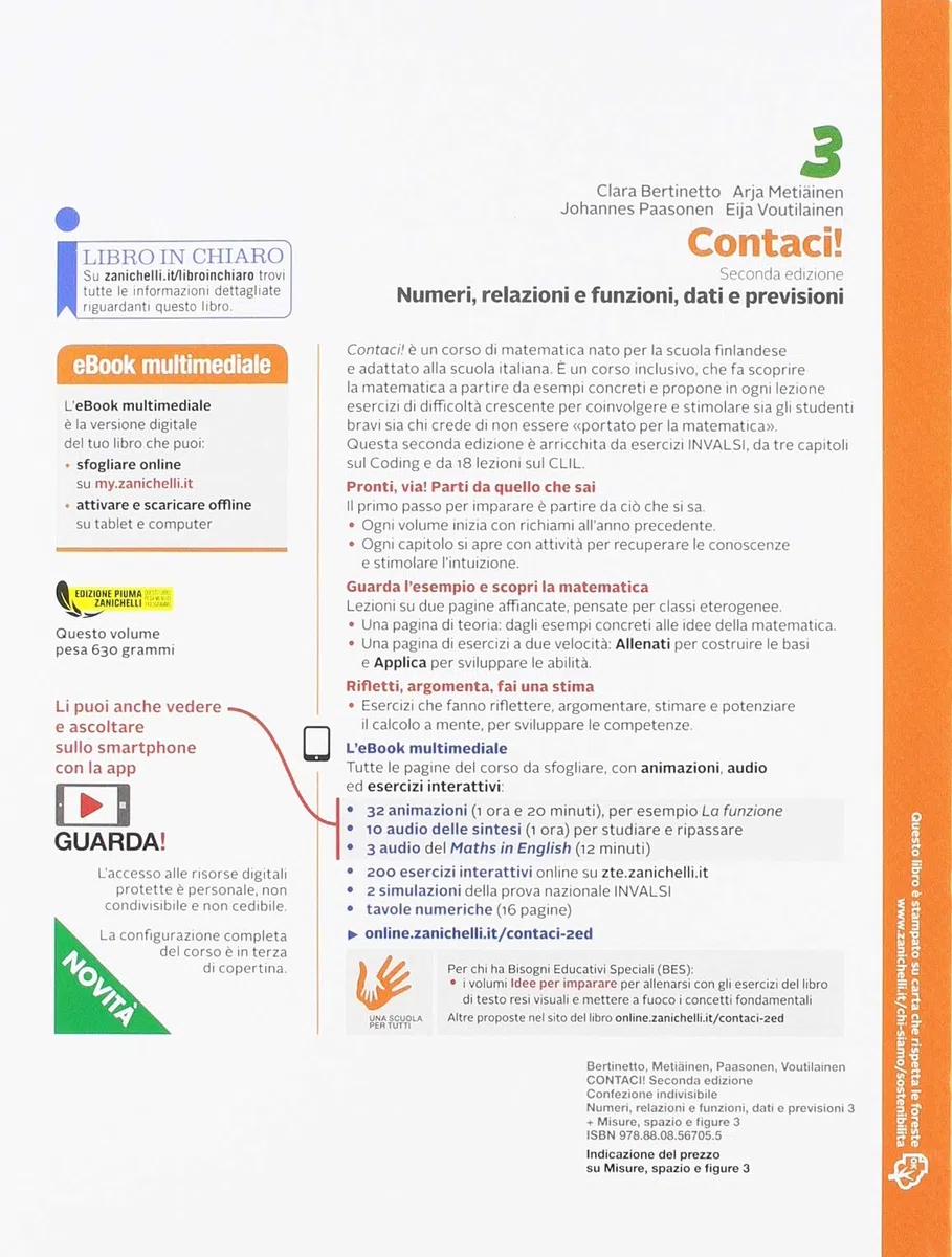 Contaci! Per la Scuola media. Con e-book. Con espansione online. Numeri, relazioni, dati-Misure, spazio e figure (Vol. 3)