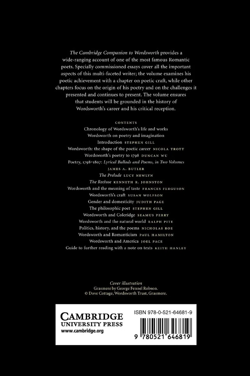The Cambridge Companion to Wordsworth