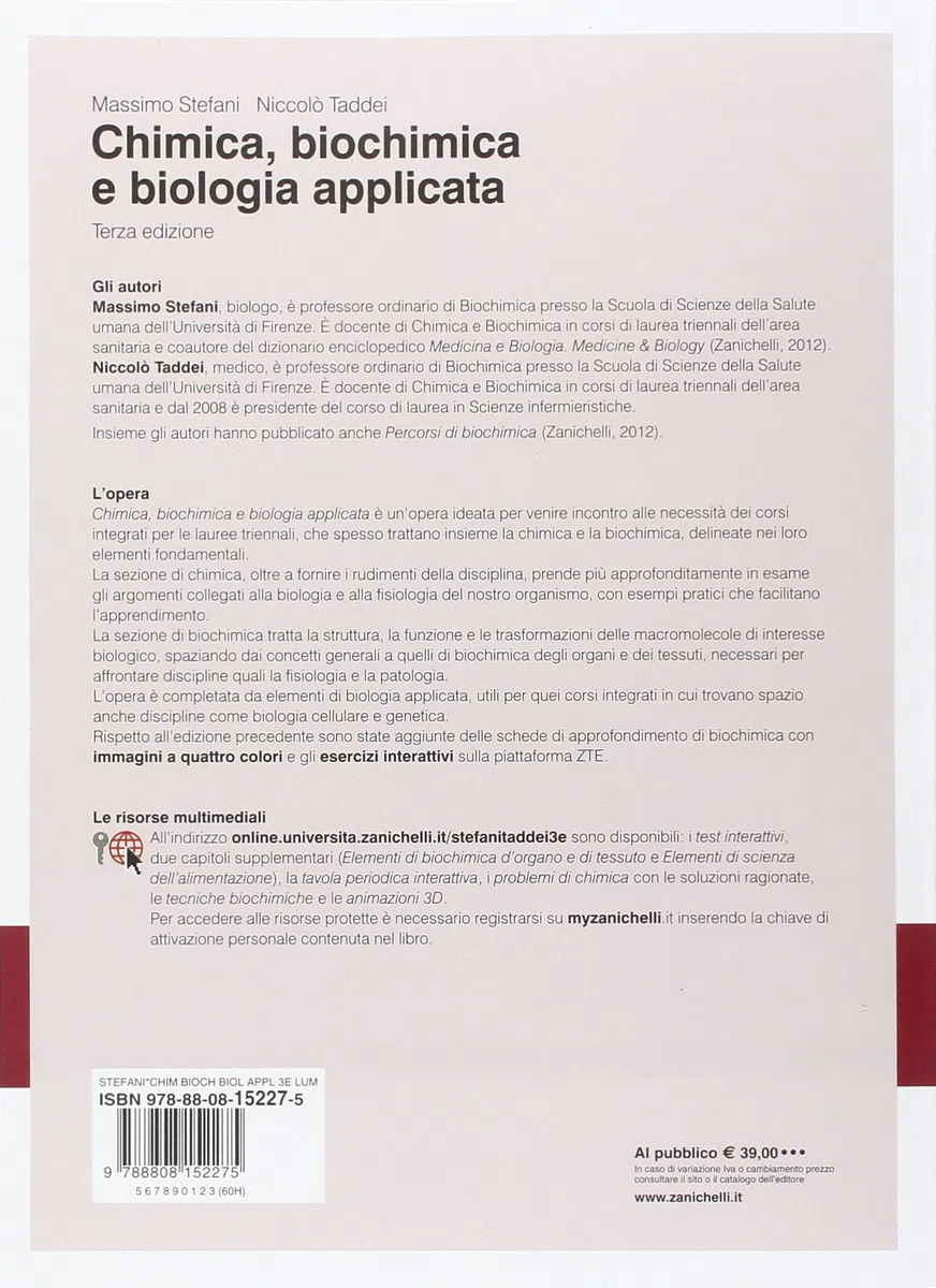 Chimica, biochimica e biologia applicata. Con e-book