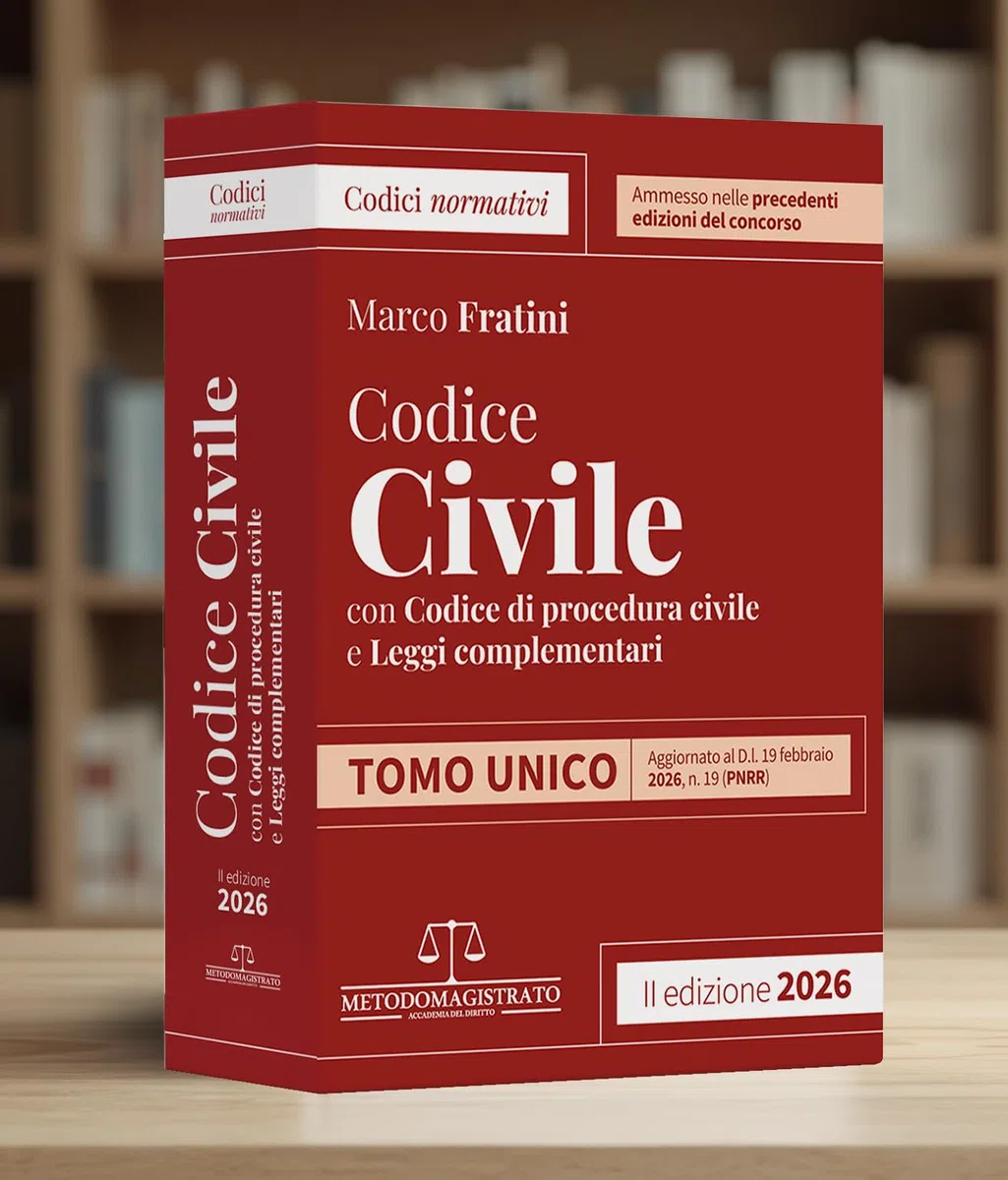Codice normativo di Diritto Civile 2026 per il concorso in Magistratura