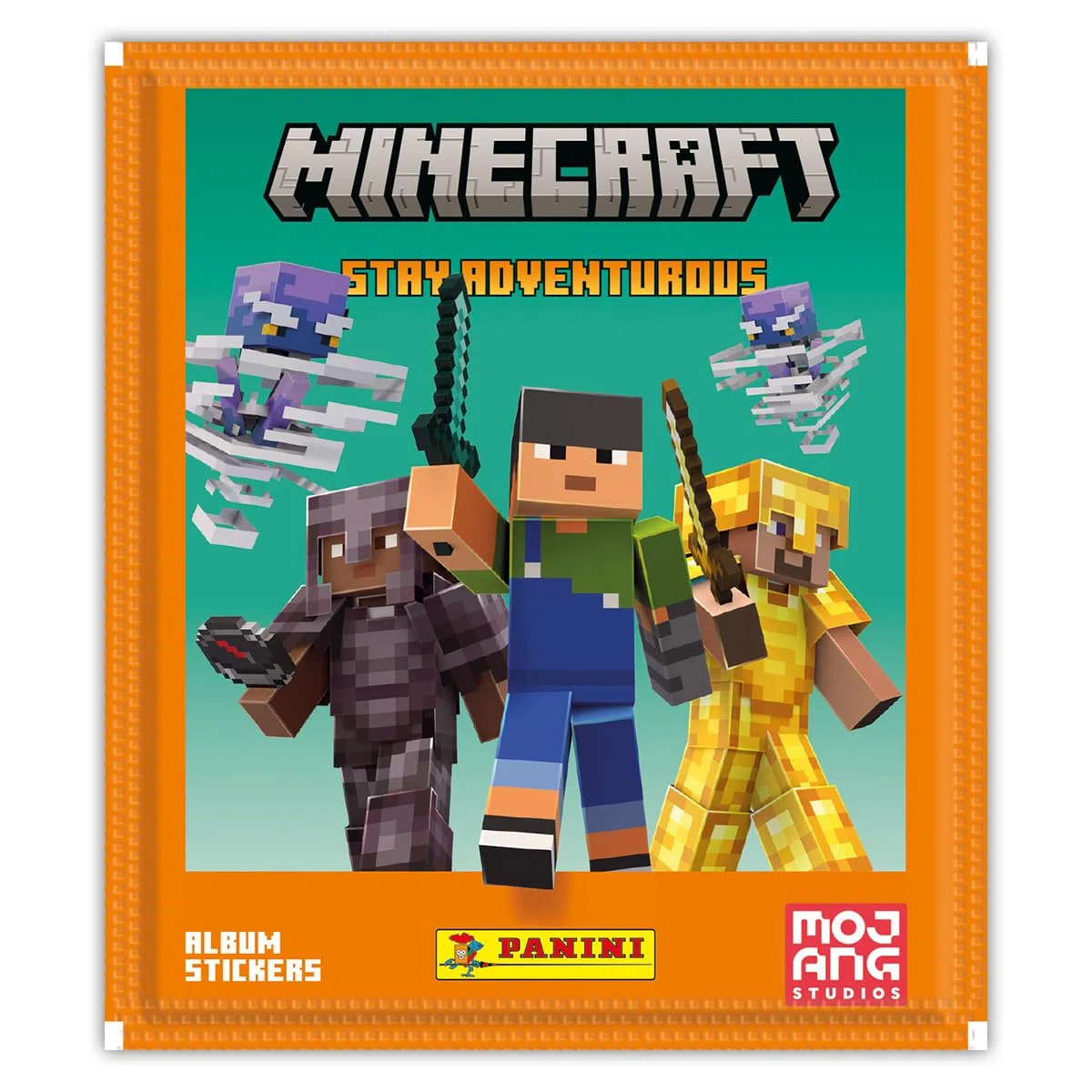 Minecraft Stay Adventurous Sticker Album Panini - Box da 36 Bustine