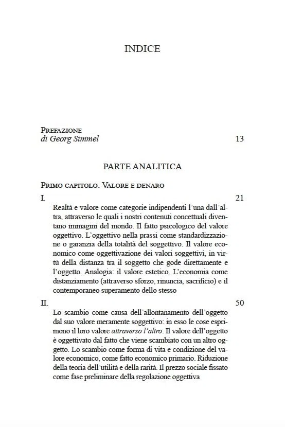 La filosofia del denaro