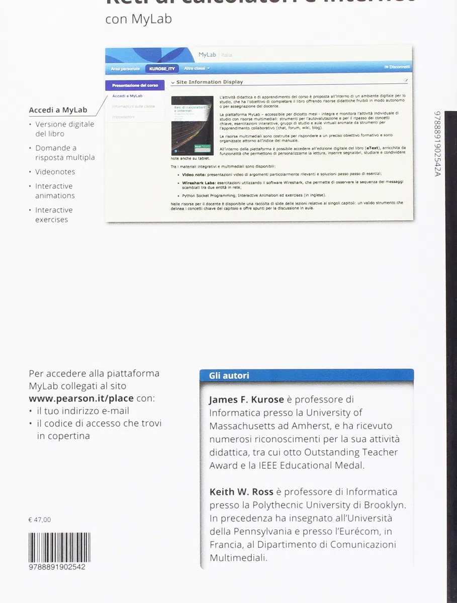Reti di calcolatori e internet. Un approccio top-down. Ediz. mylab. Con eText. Con aggiornamento online