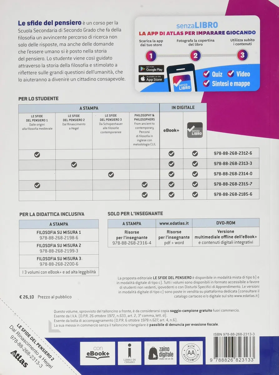 Le sfide del pensiero. Per le Scuole superiori. Con e-book. Con espansione online. Dal Rinascimento a Hegel (Vol. 2)