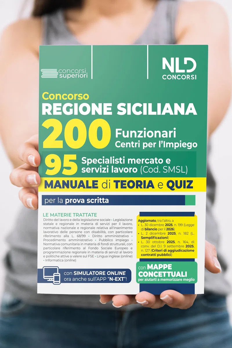 Concorso Regione Sicilia per 200 funzionari. Manuale per il profilo di 95 specialisti mercato e servizi lavoro. Teoria e quiz
