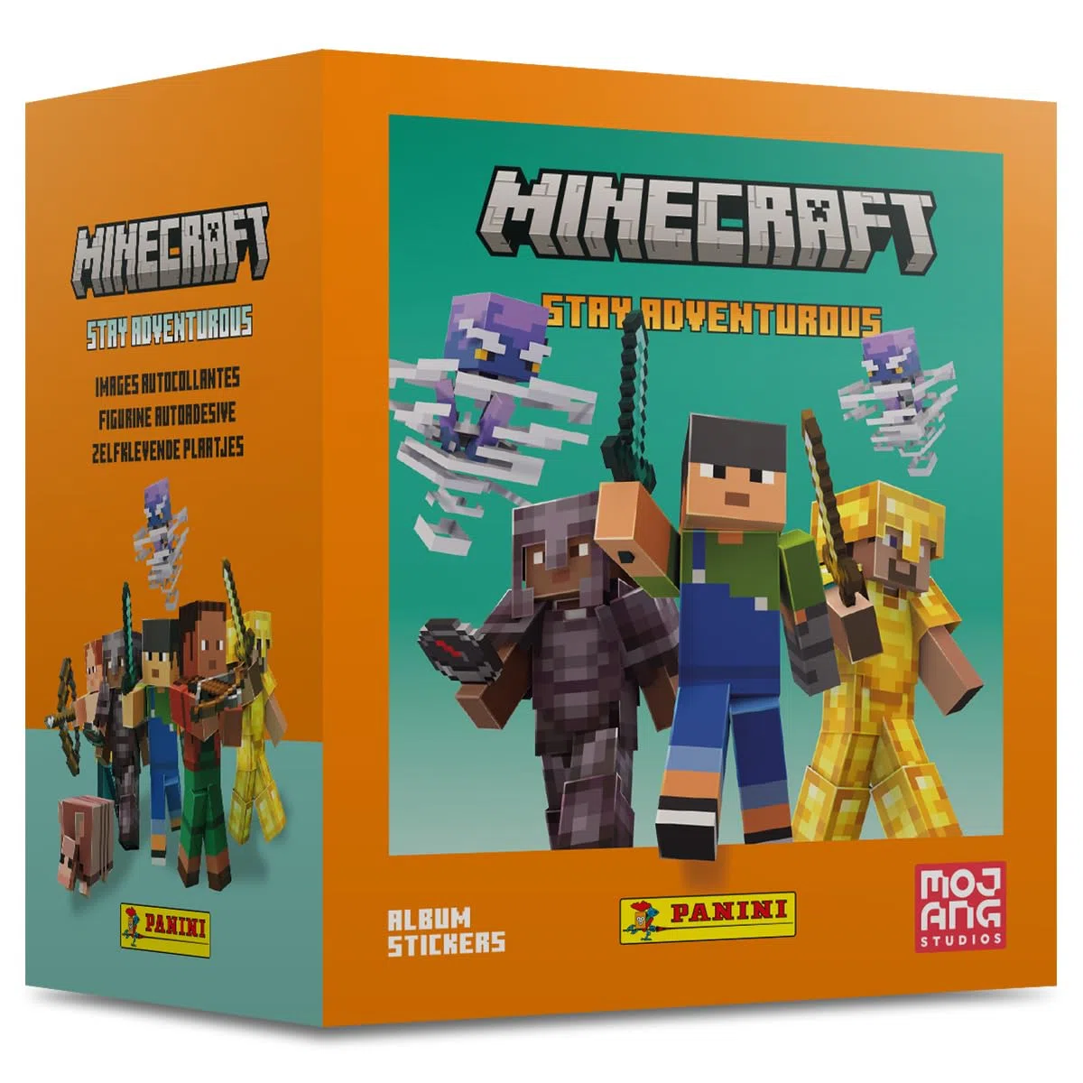 Minecraft Stay Adventurous Sticker Album Panini - Box da 36 Bustine