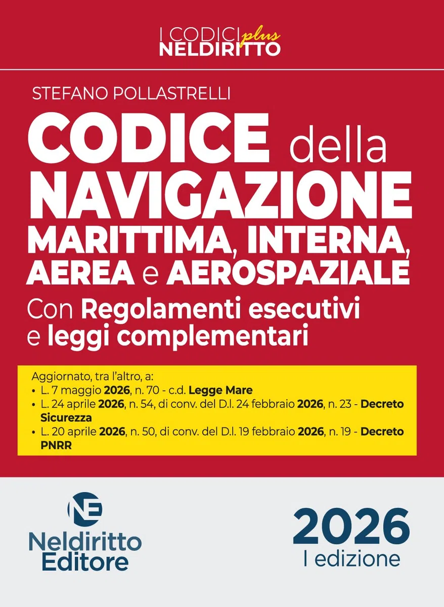 Codice normativo della Navigazione Marittima, interna, aerea e aerospaziale 2026