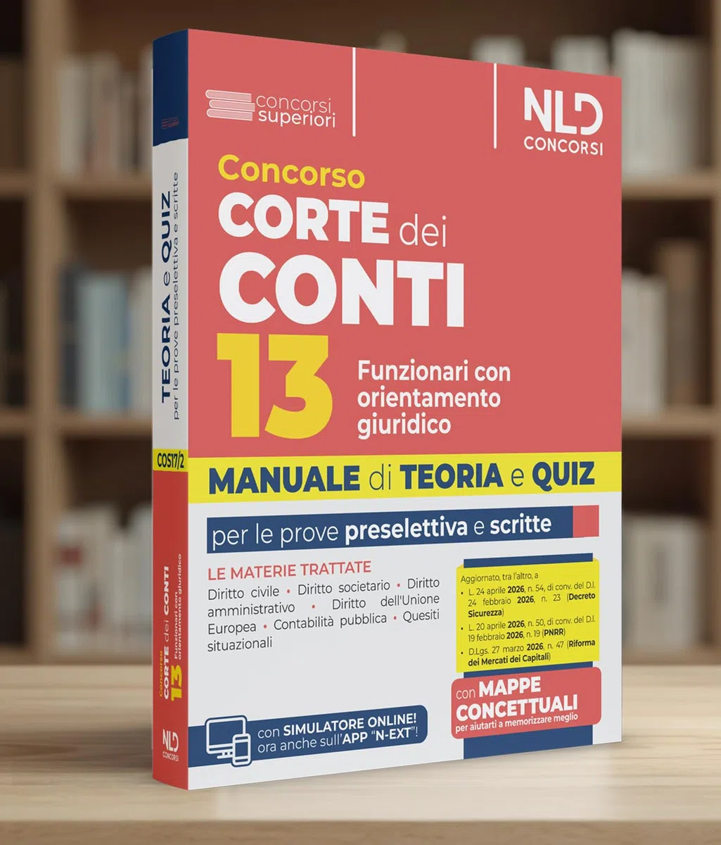 Concorso Corte dei Conti. 13 funzionari con orientamento giuridico. Manuale di teoria e quiz 2026. Nuova ediz.