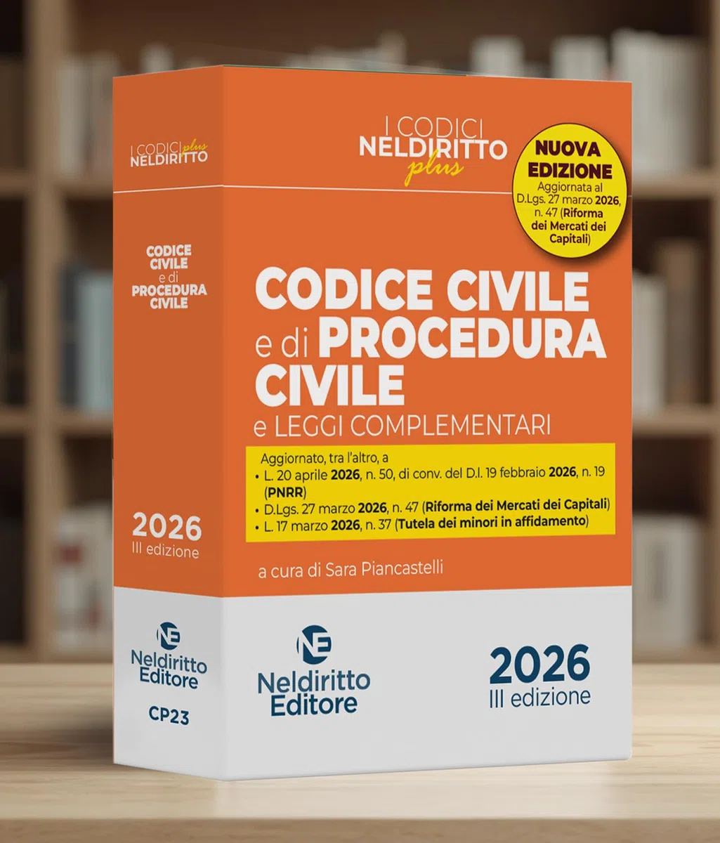 Codice civile e di procedura civile plus aprile 2026 aggiornato al mercato dei capitali