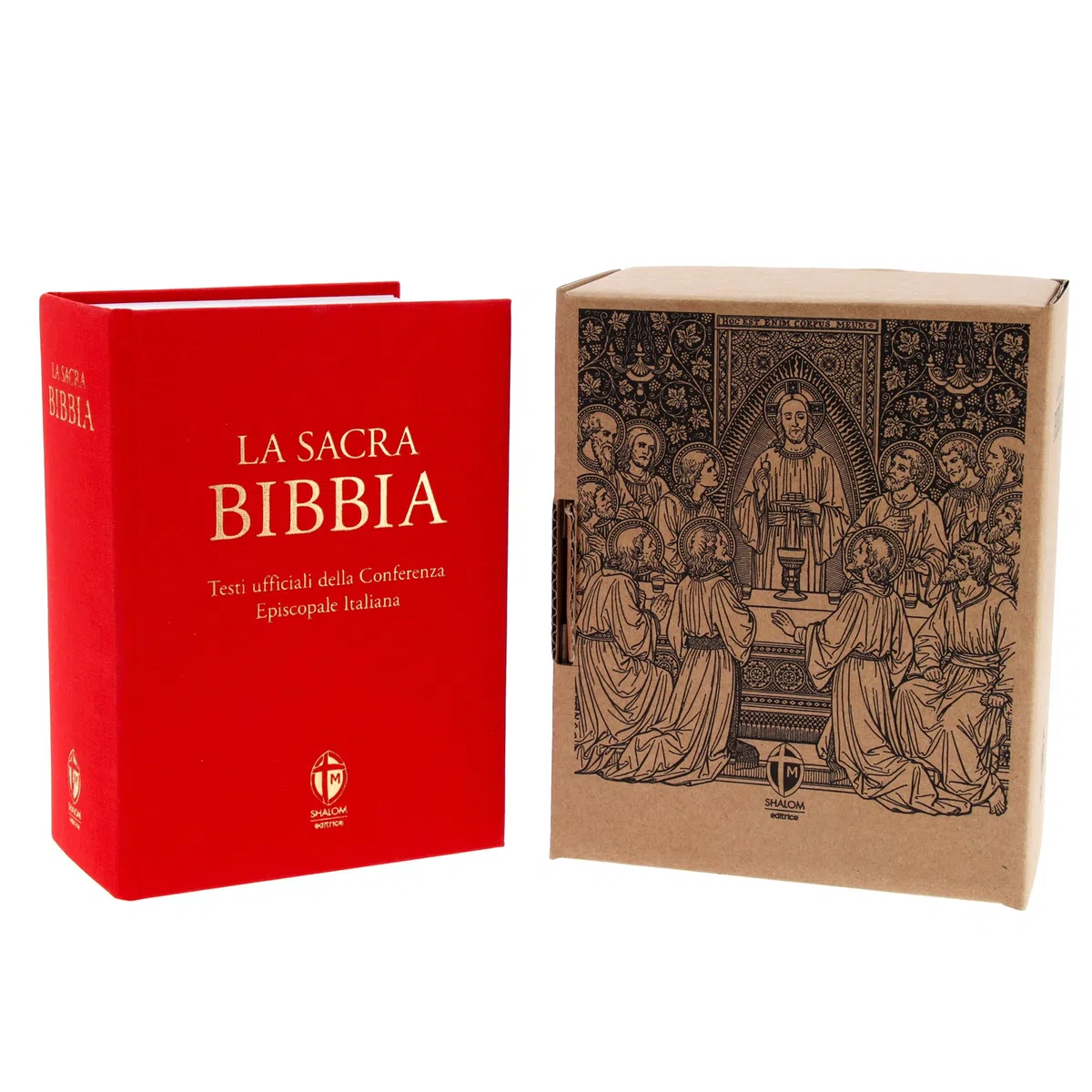 La Sacra Bibbia. Ediz. grande a caratteri grandi. Tela rossa
