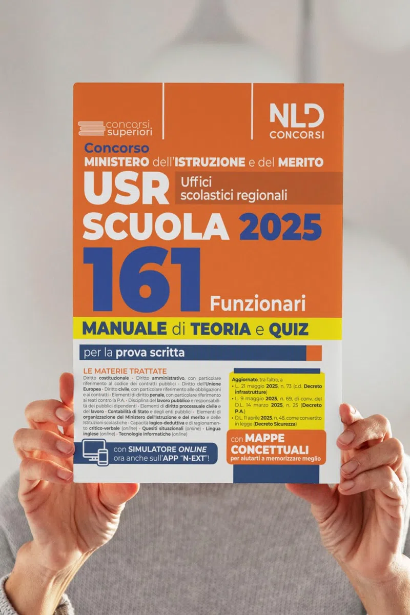 Concorso 161 funzionari USR, Ministero Istruzione e Merito. Manuale per il concorso con teoria e quiz. Con software di simulazione