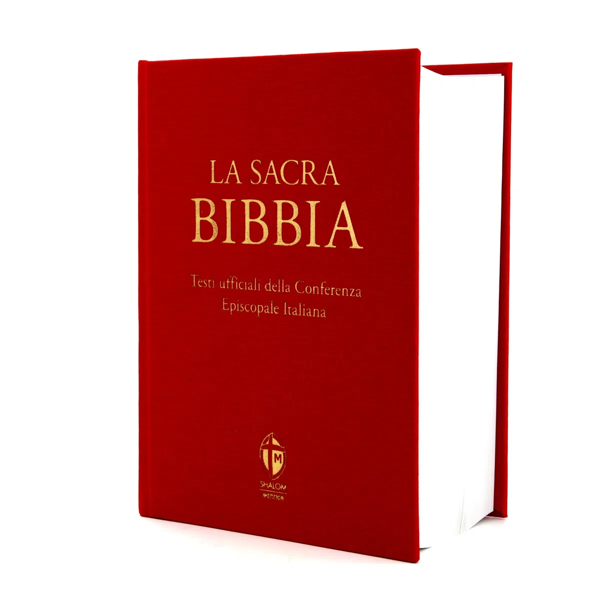La Sacra Bibbia. Ediz. grande a caratteri grandi. Tela rossa