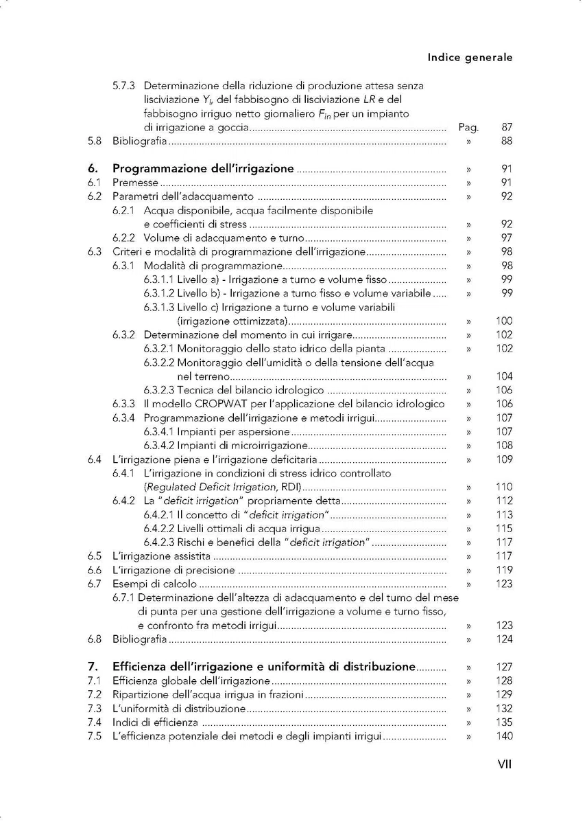 Progettazione e gestione degli impianti di irrigazione. Criteri di impiego e valorizzazione delle acque per uso irriguo