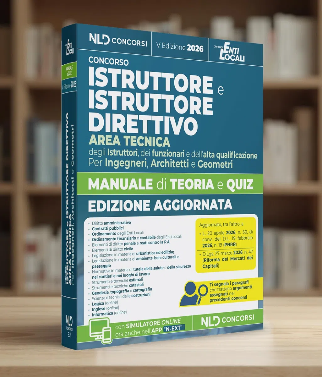 Istruttore e Istruttore Direttivo area tecnica. Manuale di teoria e quiz 2026 per concorsi negli Enti Locali. Nuova ediz. Con software di simulazione