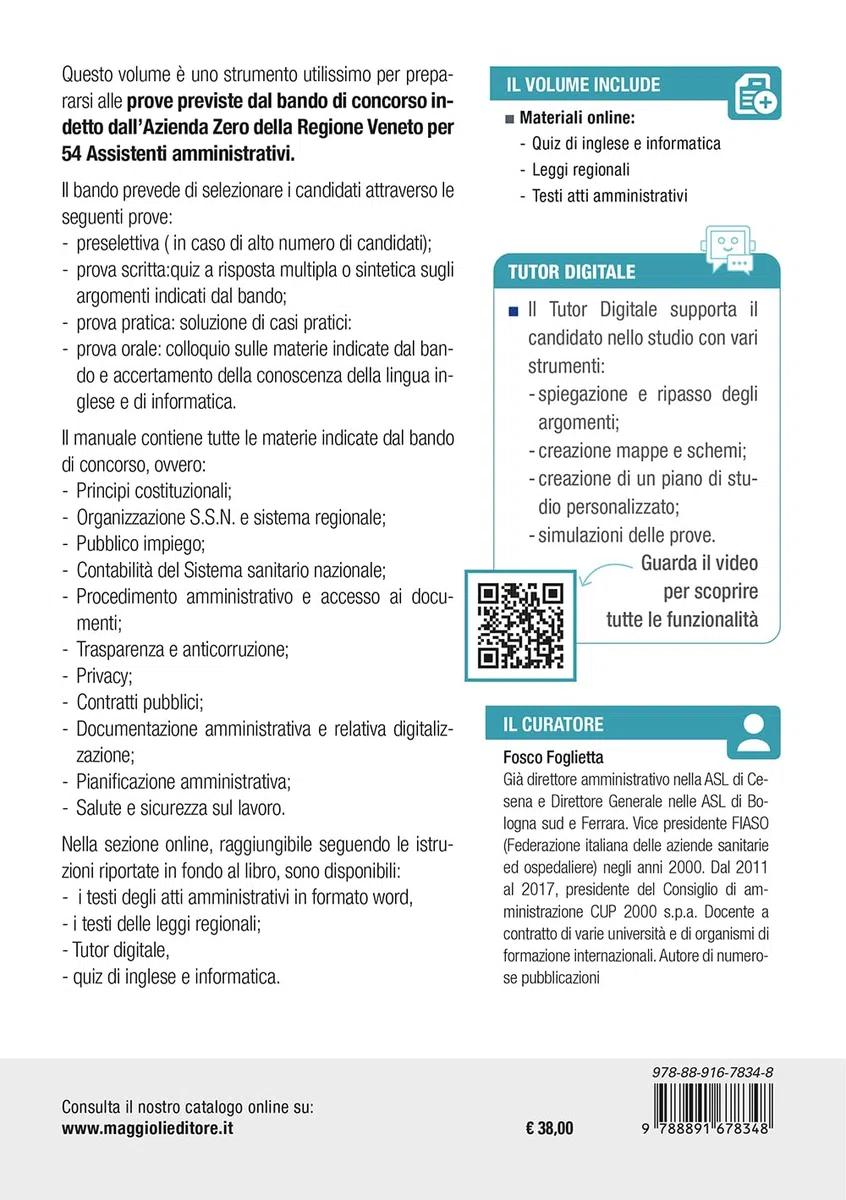 Concorso Azienda Zero Regione Veneto - 54 Assistenti amministrativi