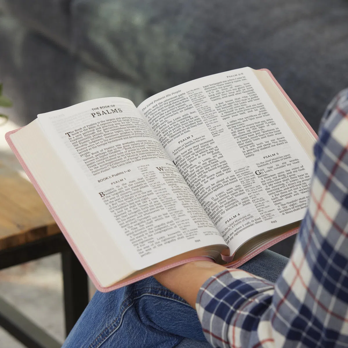 Holy Bible: King James Version, Pink, Leathersoft, Center-Column Reference, Comfort Print, Red Letter