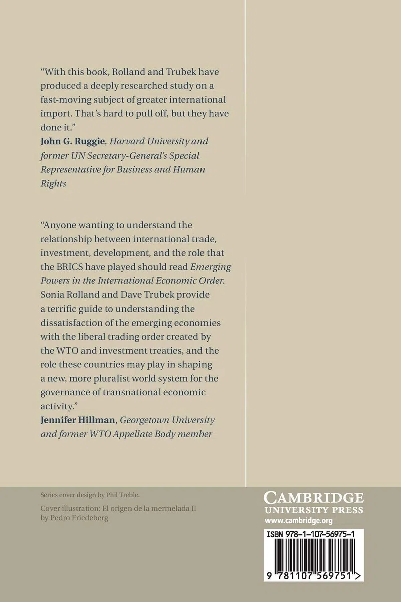 Emerging Powers in the International Economic Order: Cooperation, Competition and Transformation