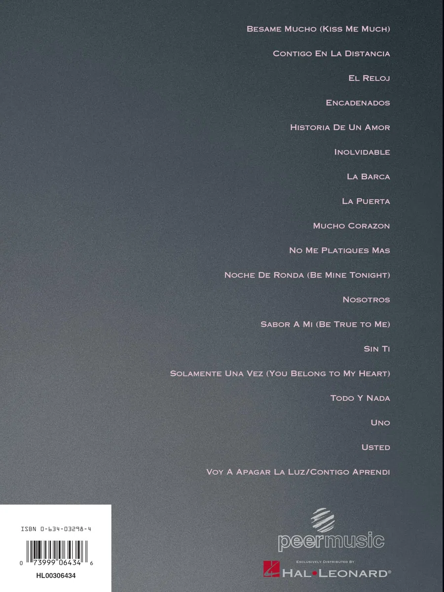 Luis Miguel: Selections from Romance, Segundo Romance, and Romances