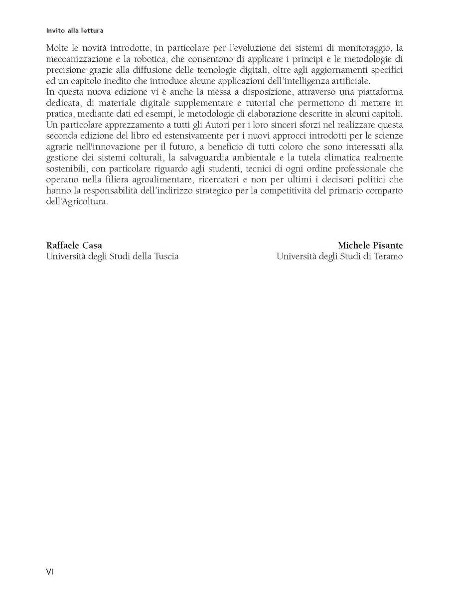 Agricoltura di precisione. Metodi e tecnologie per migliorare l'efficienza e la sostenibilità dei sistemi colturali