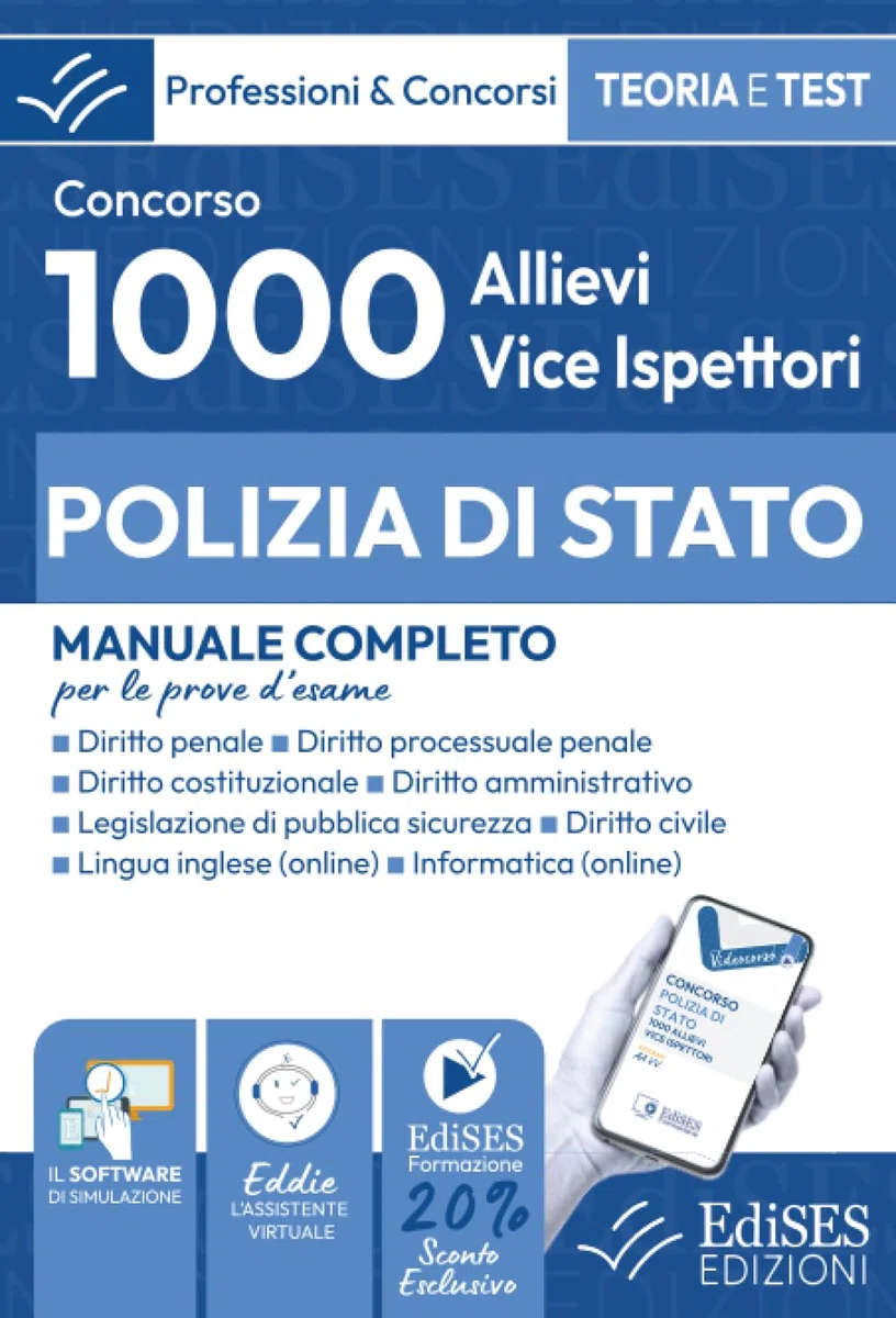 Concorso 1000 Allievi Vice Ispettori Polizia di Stato: Manuale per le prove d'esame