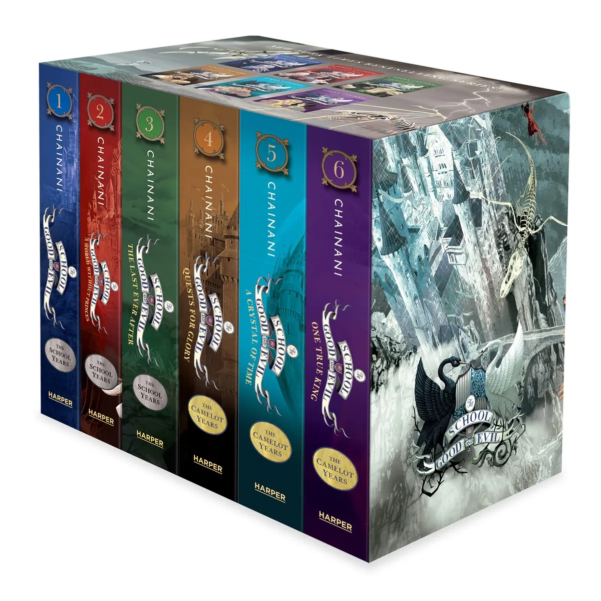 The School for Good and Evil: The Complete 6-Book Box Set: The School for Good and Evil, The School for Good and Evil: A World Without Princes, The ... Crystal of Time, The School for Good and: 1-6