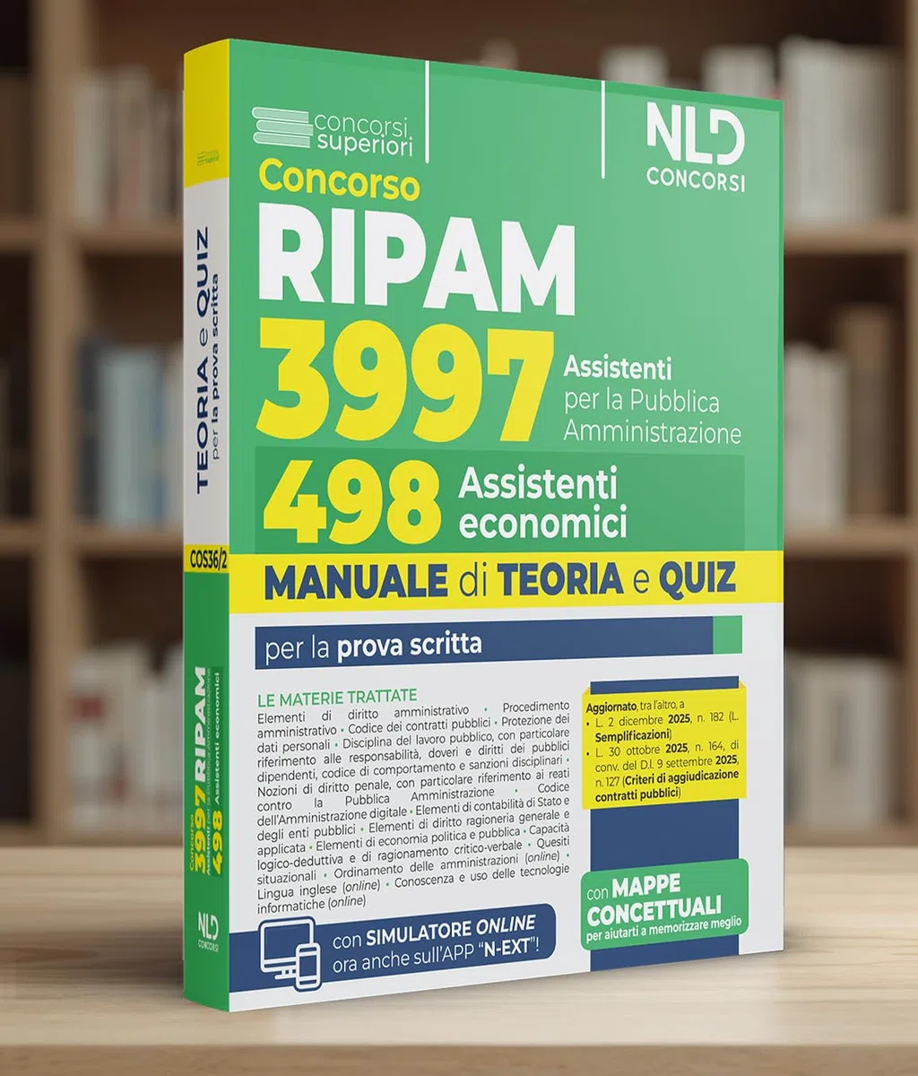 Concorso Ripam 3997 posti, profilo per 498 assistenti economici. Manuale di teoria e quiz per la prova unica