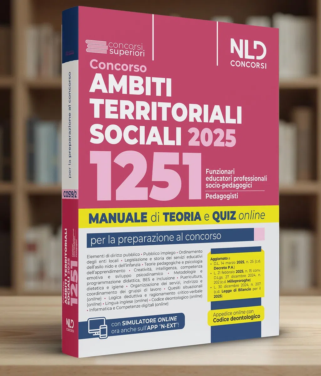 Manuale concorso ATS, Ambiti Territoriali Sociali, per 1251 posti da Funzionari Educatori. Teoria e quiz. Con espansione online