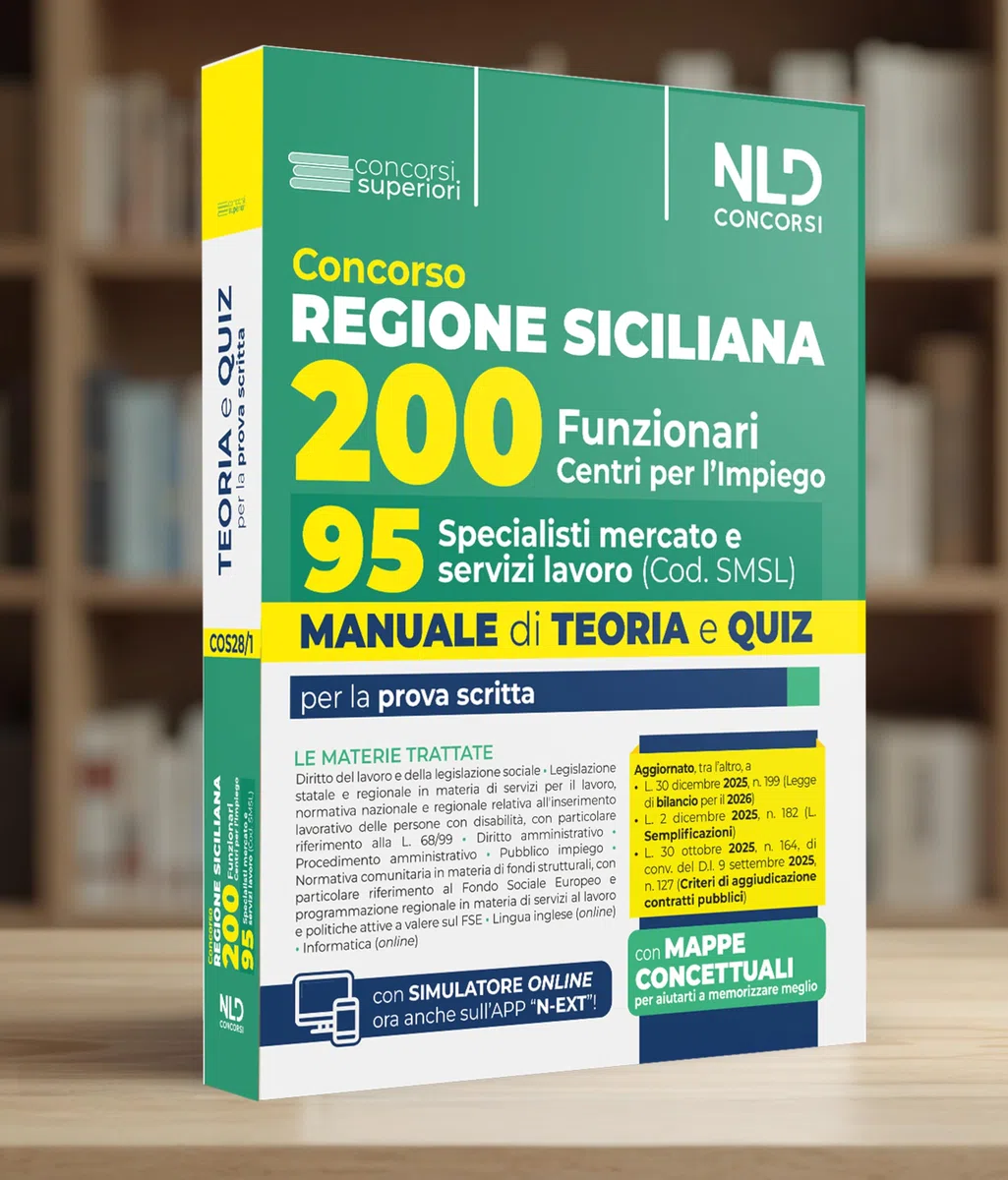 Concorso Regione Sicilia per 200 funzionari. Manuale per il profilo di 95 specialisti mercato e servizi lavoro. Teoria e quiz