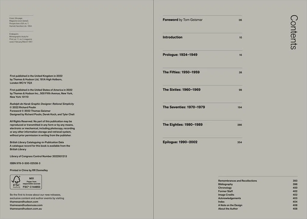 Rudolph De Harak Graphic Designer: Rational Simplicity