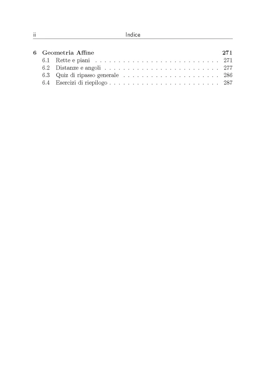 Esercizi di algebra lineare e geometria