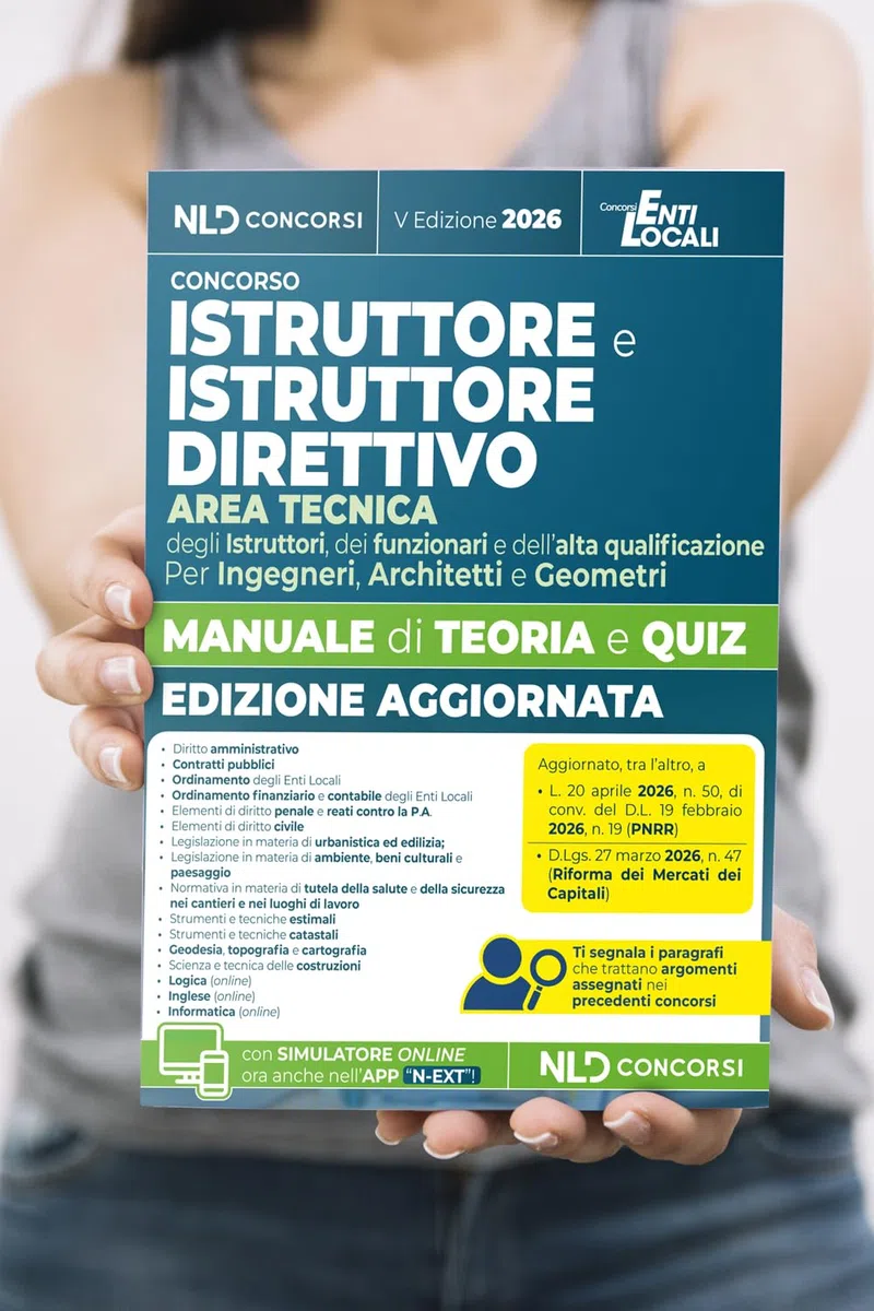 Istruttore e Istruttore Direttivo area tecnica. Manuale di teoria e quiz 2026 per concorsi negli Enti Locali. Nuova ediz. Con software di simulazione