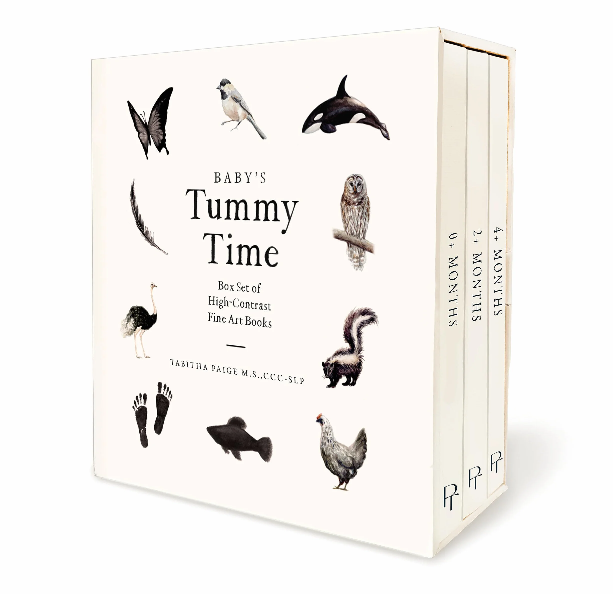 Baby`s Tummy Time Book Box Set: A 3-Book Box Set of High-Contrast Art for Visual Stimulation at Tummy Time: 6