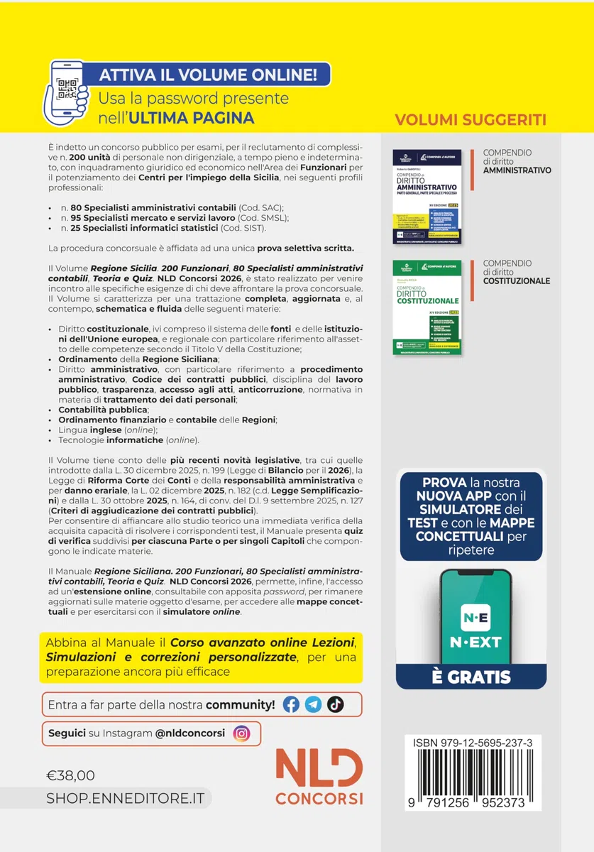 Concorso Regione Sicilia 200 funzionari. Manuale per 80 specialisti amministrativo contabili, con teoria e quiz. Con simulatore online