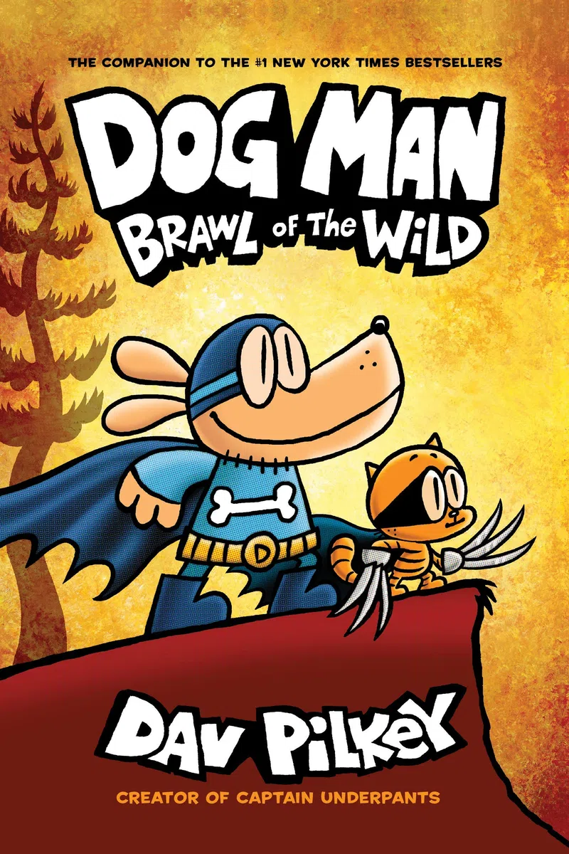 Dog Man Series 6-10 Collection 5 Books Set By Dav Pelkey (Brawl of the Wild, For Whom the Ball Rolls, Fetch-22, Grime and Punishment, Mothering Heights)