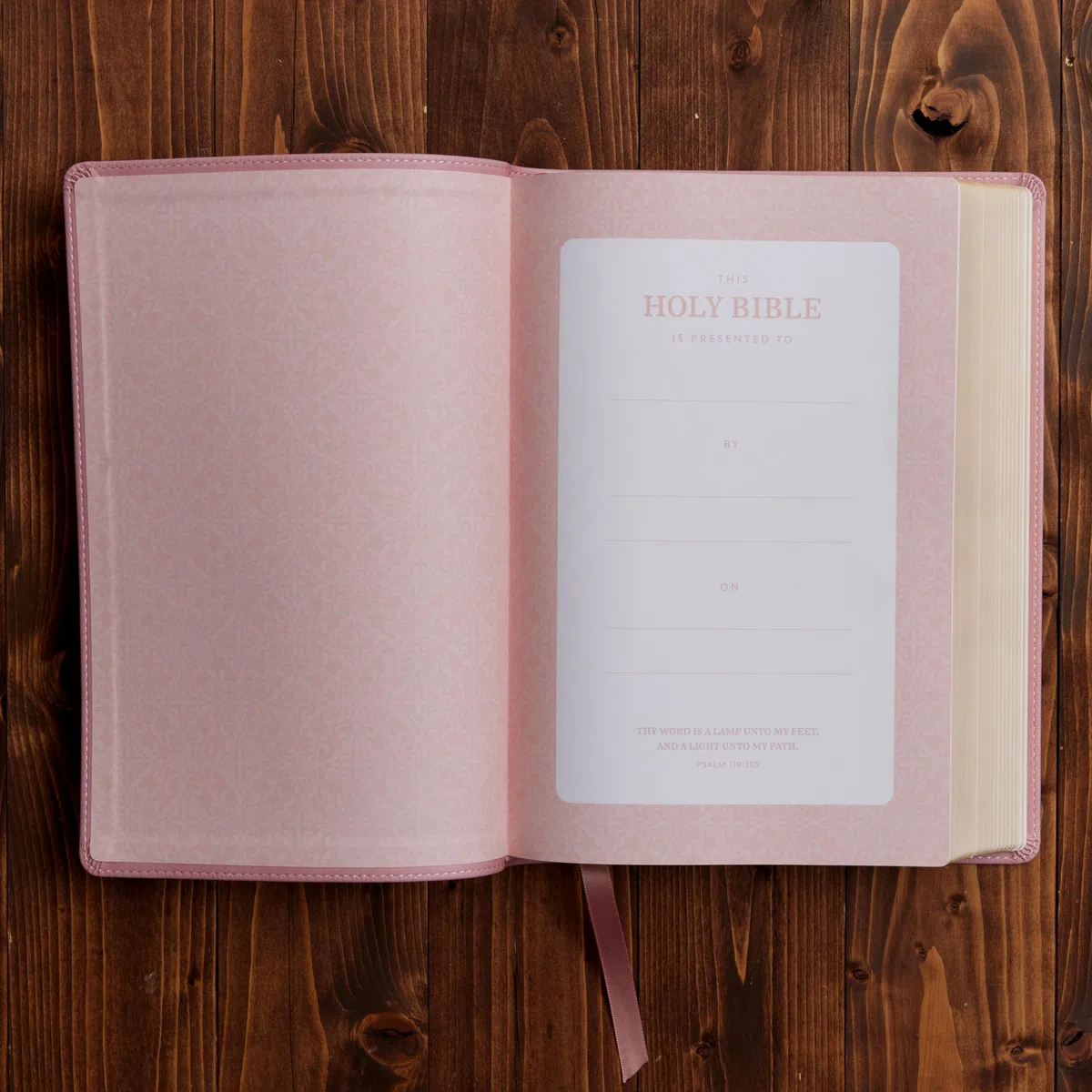 Holy Bible: King James Version, Pink, Leathersoft, Center-Column Reference, Comfort Print, Red Letter