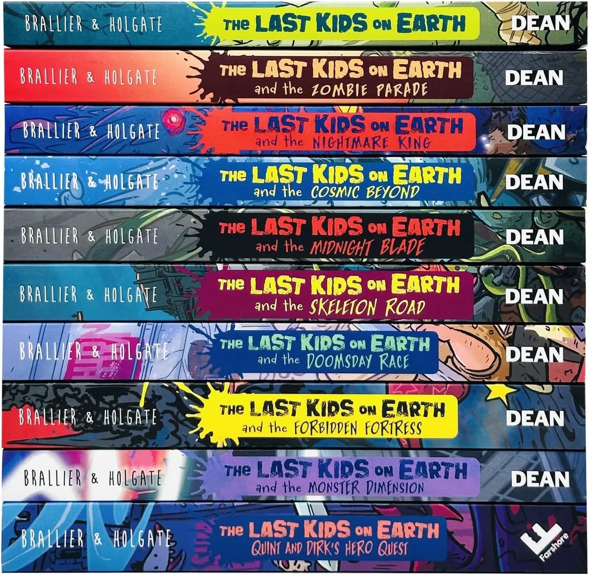 The Last Kids On Earth Series Books 1 - 9 Collection Set By Max Brallier(Last Kids On Earth, Zombie Parade, Nightmare King, Cosmic Beyond, Midnight Blade, Skeleton Road, Doomsday Race & More)