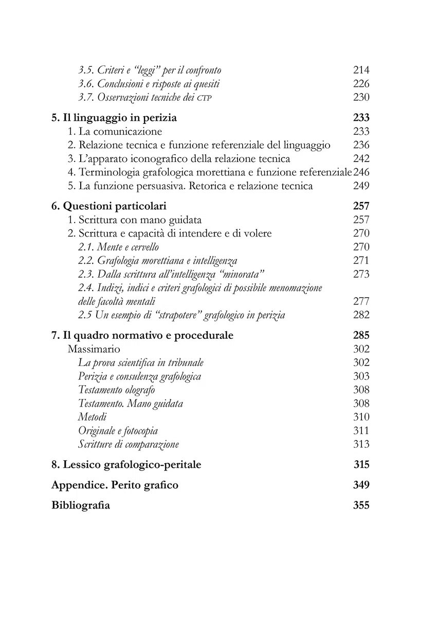 Manuale di perizie grafiche su base grafologica