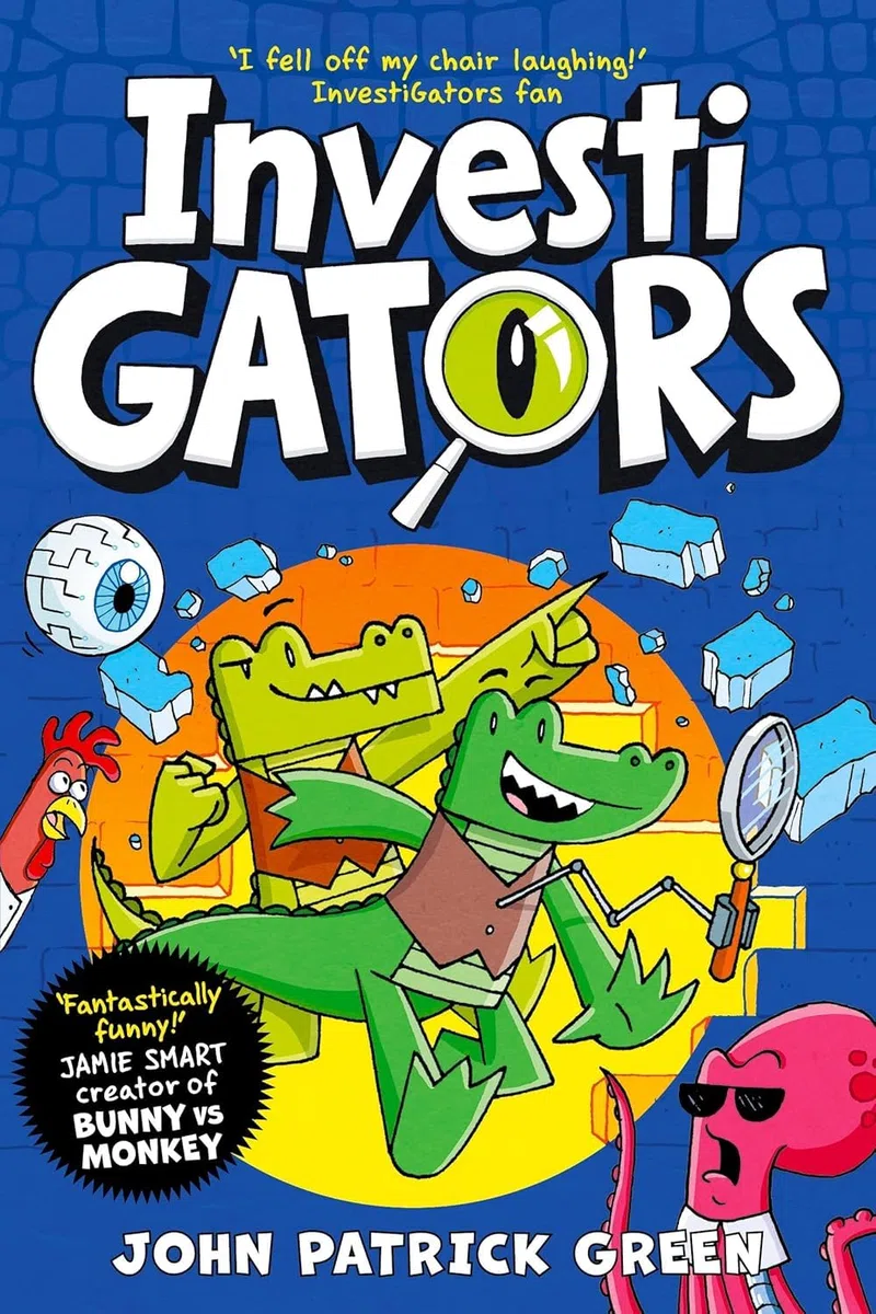 InvestiGators By John Patrick Green 5 Books Collection Box Set (InvestiGators, Take the Plunge, Off the Hook, Ants in Our P.A.N.T.S & Braver and Boulder)