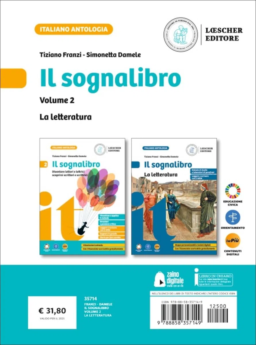 Il sognalibro. Diventare lettori e lettrici scoprirsi scrittori e scrittrici. L'essenziale. La letteratura. Per la Scuola media. Con e-book. Con espansione online (Vol. 2)