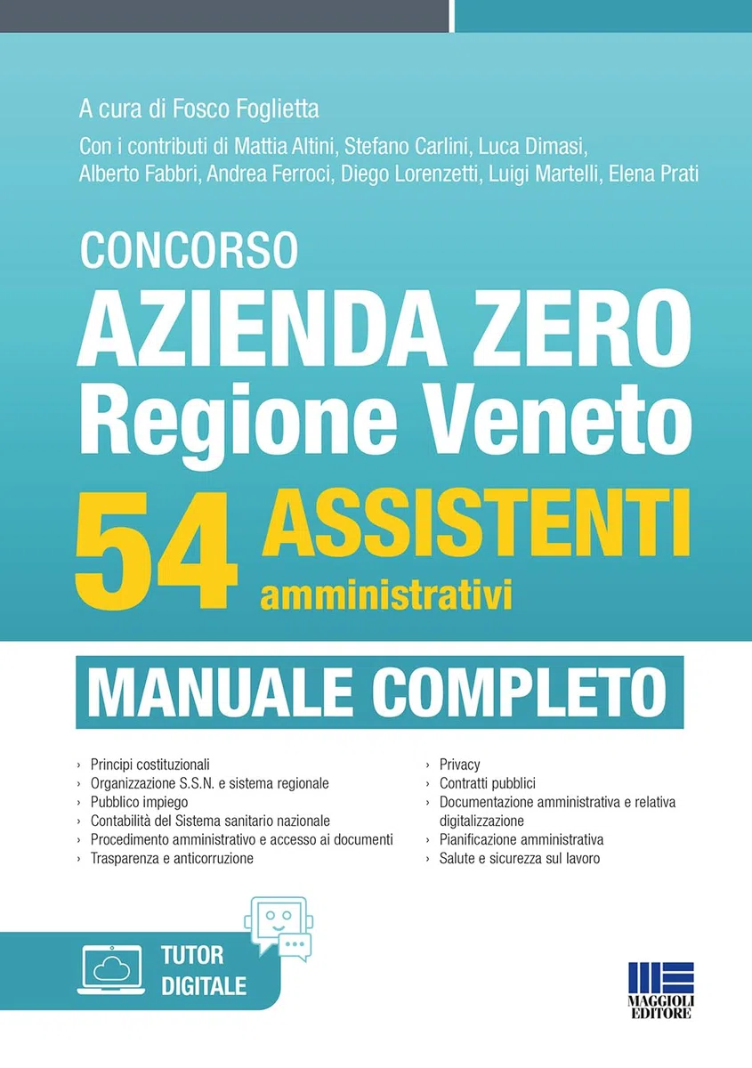 Concorso Azienda Zero Regione Veneto - 54 Assistenti amministrativi