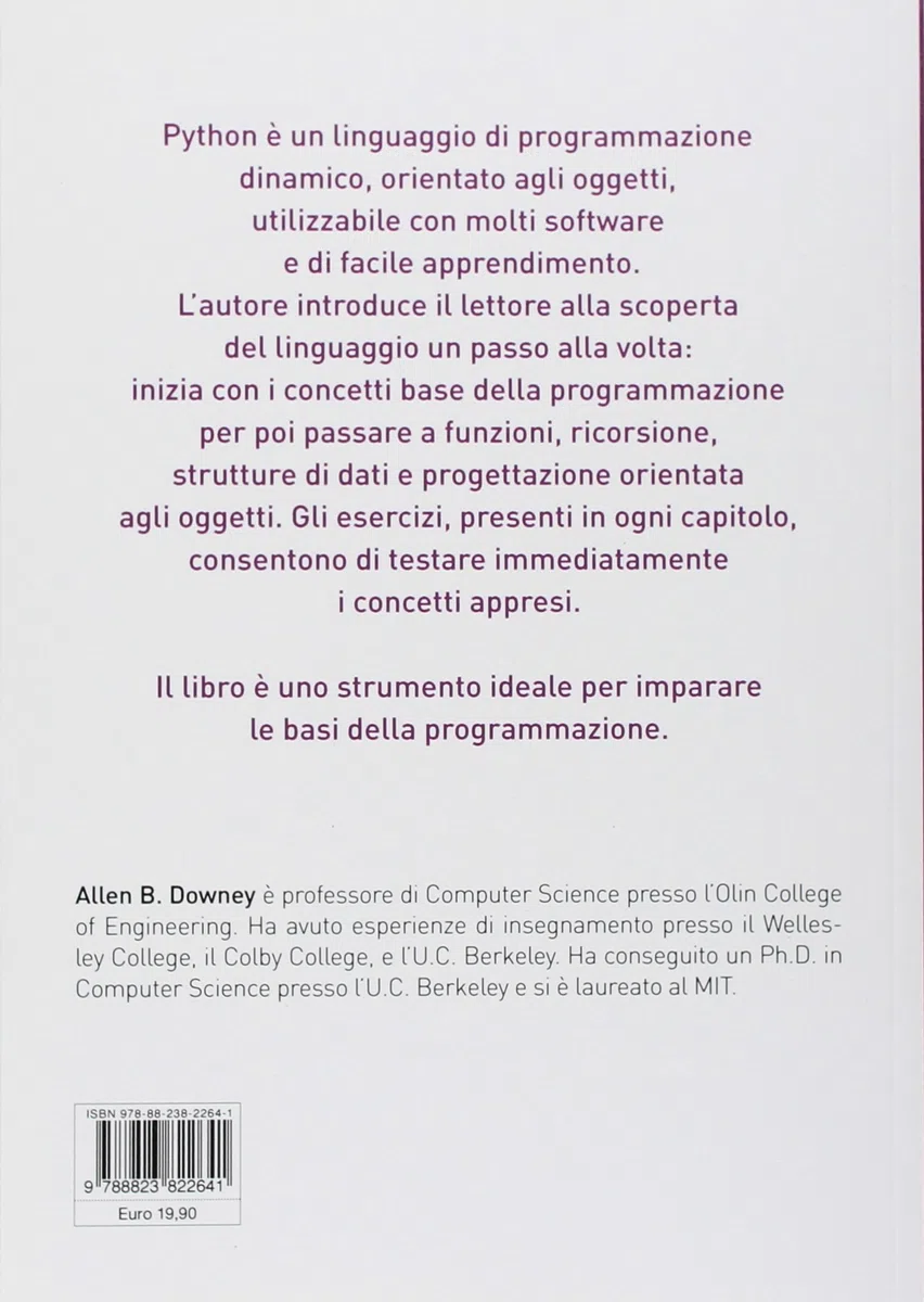 Pensare in Python. Come pensare da informatico