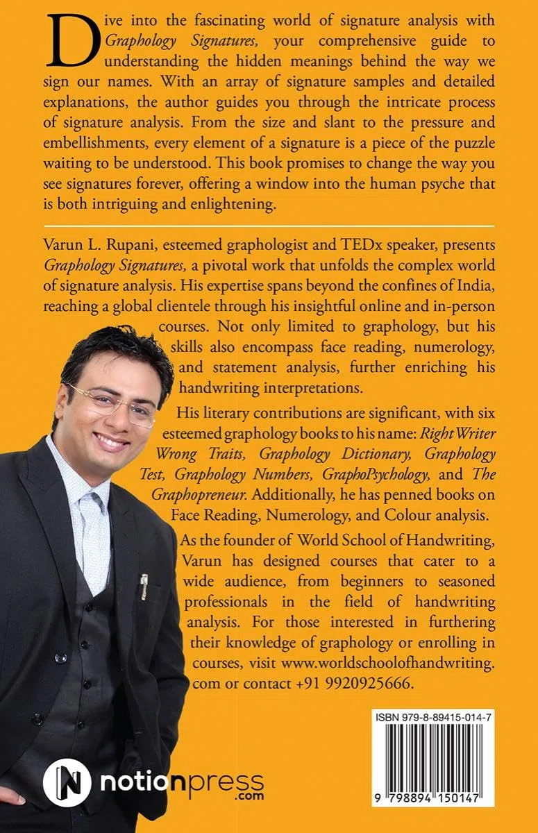 Graphology Signatures: A Comprehensive Book on Signature Analysis