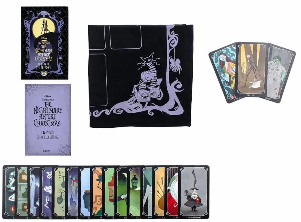 Nightmare before Christmas. I tarocchi. Cofanetto regalo. Ediz. a colori. Con tappetino da divinazione, astuccio in velluto, diario. Con 78 Carte