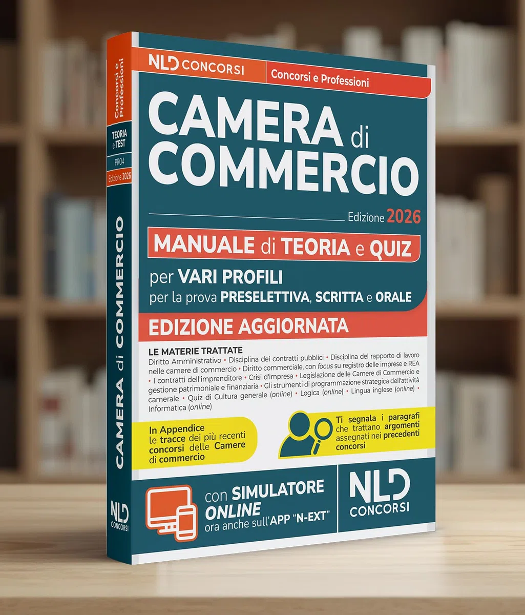 Concorso Camera di Commercio 2026. Manuale di teoria e quiz per prova preselettiva, scritta e orale. Con simulatore online