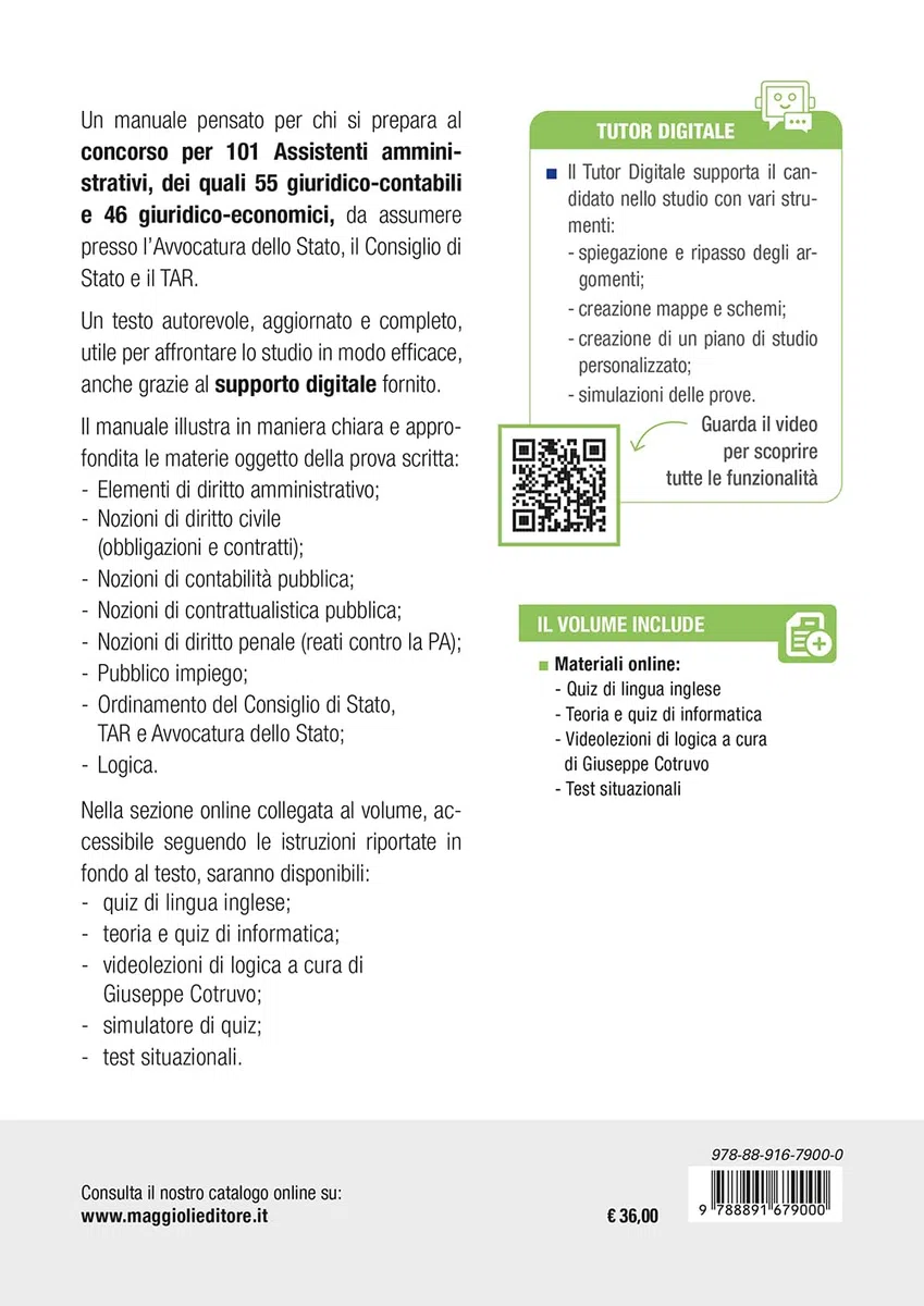 Concorso Avvocatura dello Stato, Consiglio di Stato, TAR 101 Assistenti Amministrativi.