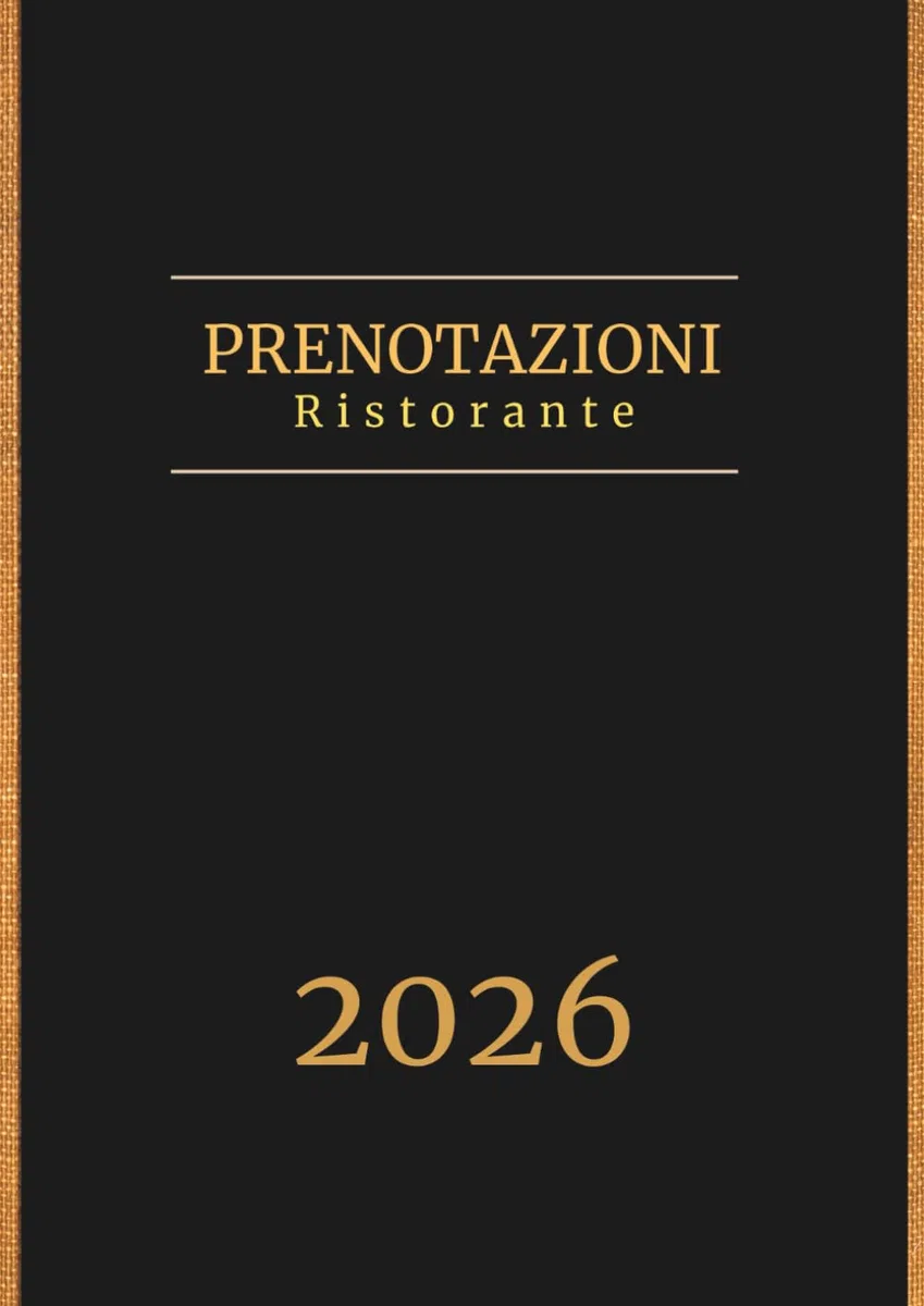 Agenda ristorante 2026 doppia pagina: 1 giorno 2 pagine - Libro prenotazioni per ristorante, hotel, bistro, caffetteria, pizzeria, ristorazione - Giornaliera a4 grande