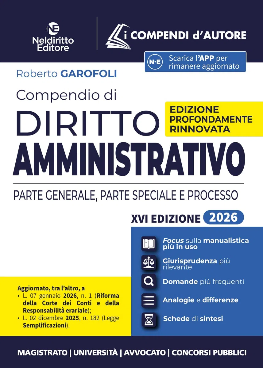 Compendio di diritto amministrativo 2026. Nuova ediz.